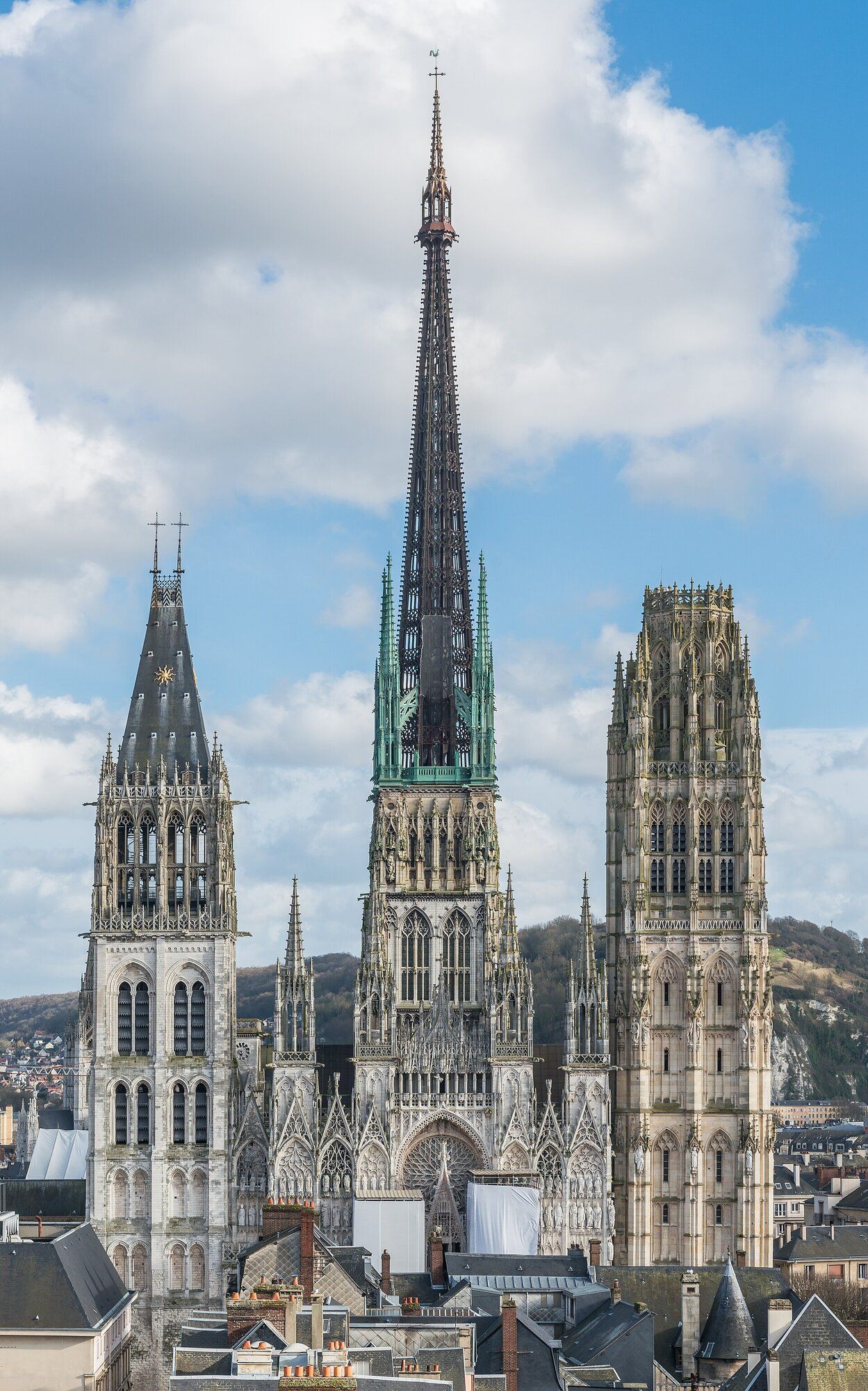 Les trois tours de la cathédrale Notre-Dame de Rouen